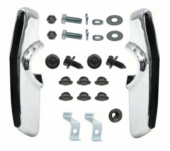 1967 1968 Camaro Deluxe Rear Bumper Guard Kit OE Quality &amp; Assembly Line Correct Hardware"