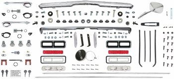 1968 Camaro Convertible Body Molding &amp; Extereior Chrome Kit With Rally Sport
