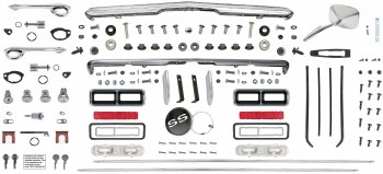 1968 Camaro Coupe Body Molding &amp; Exterior Chrome Kit RS/SS