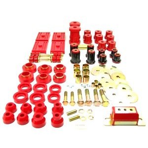 1967 1968 1969  Camaro &amp; Firebird Urethane Front &amp; Rear Suspension Kit w/Mono Red