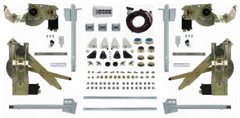 1968  Camaro &amp; Firebird Power Window Door &amp; Quarter Window Glass Track Installation Kit  Standard or Deluxe Interior
