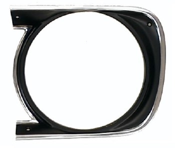 1968 Camaro Headlamp Bezel  Standard  LH  GM# 3914769