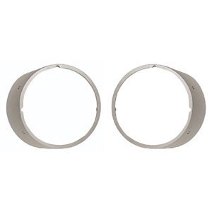 1969 Camaro Headlamp Bezels Without Chrome Trim Pair GM# 3935927 &amp; 3935928