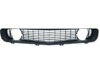 1969 Camaro Standard Grille Assembly Black Imported GM# 3957062