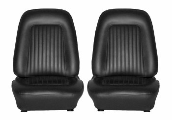 1967 1968 Camaro Standard Interior Bucket Seat Covers  Black