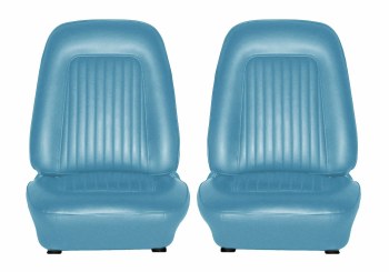 1967 Camaro Standard Interior Bucket Seat Covers  Light Blue
