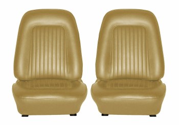 1967 Camaro Standard Interior Bucket Seat Covers  Gold