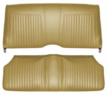 1967 Camaro Coupe Standard Interior Rear Seat Covers  Gold