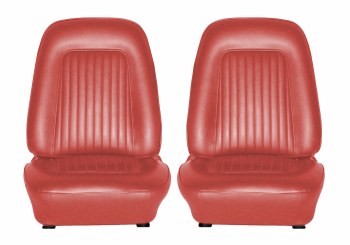 1967 1968 Camaro Standard Interior Bucket Seat Covers  Red