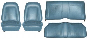 1968 Camaro Coupe Standard Interior Seat Cover Kit  OE Quality!  Medium Blue