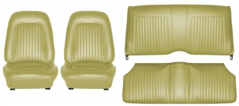 1968 Camaro Coupe Standard Interior Seat Cover Kit  OE Quality!  Ivy Gold