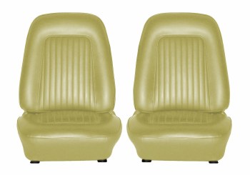 1968 Camaro Standard Interior Bucket Seat Covers  Ivy Gold