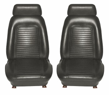 1969 Camaro Standard Interior Bucket Seat Covers  Black