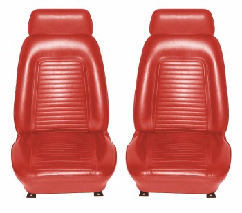 1969 Camaro Standard Interior Bucket Seat Covers  Red