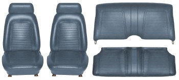 1969 Camaro Coupe Standard Interior Seat Cover Kit  OE Quality!  Dark Blue