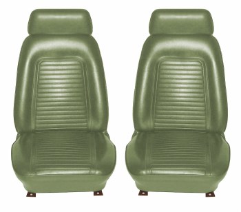 1969 Camaro Standard Interior Bucket Seat Covers  Dark Green