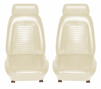 1969 Camaro Standard Interior Bucket Seat Covers White