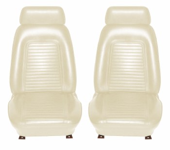 1969 Camaro Standard Interior Bucket Seat Covers White