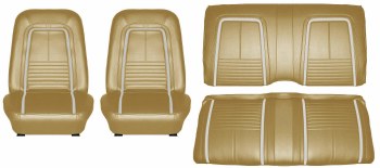 1967 Camaro Deluxe Interior Seat Cover Kit  OE Quality!  Gold