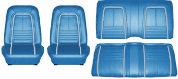 1967 Camaro Deluxe Interior Seat Cover Kit  OE Quality!  Bright Blue