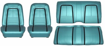 1967 Camaro Deluxe Interior Seat Cover Kit  OE Quality!  Turquoise