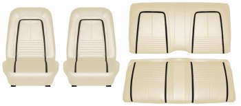 1967 Camaro Deluxe Interior Seat Cover Kit  OE Quality!  Parchment