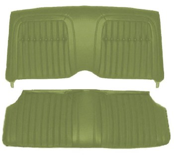 1969 Camaro Convertible Deluxe Interior Comfortweave Rear Seat Covers Dark Green