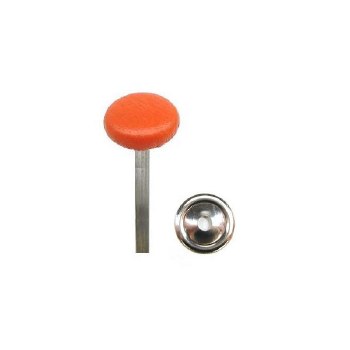 1969 Camaro &amp; Firebird Deluxe Interior Seat Cover Button  Orange  Ea