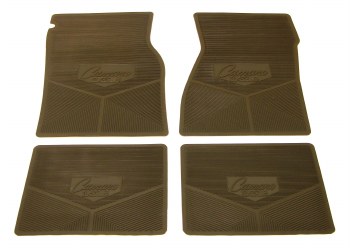 1967 1968 1969  Camaro Rubber Floor Mats &quot;Camaro RS&quot; Logo  Black