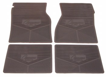 1967 1968 1969  Camaro Rubber Floor Mats &quot;Camaro RS&quot; Logo  Dark Blue