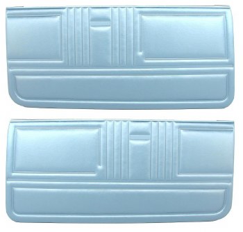 1967 Camaro &amp; Firebird Standard Interior Door Panels  Unassembled  Light Blue