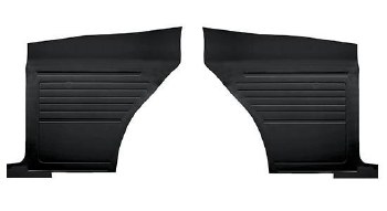 1968 Camaro Coupe Standard Interior Rear Side Panels  Black