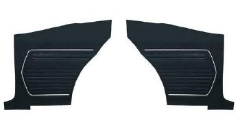 1969 Camaro Coupe Standard Interior Rear Side Panels  Black