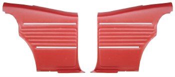 1968 Camaro Coupe Standard Interior  OE Style Rear Side Panels  Red