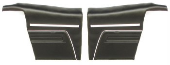 1969 Camaro Convertible Standard Interior  OE Style Rear Side Panels  Black