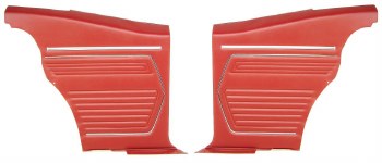 1969 Camaro Coupe Standard Interior  OE Style Rear Side Panels  Red
