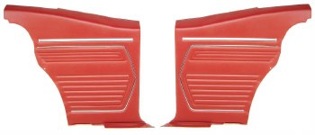 1969 Camaro Coupe Standard Interior  OE Style Rear Side Panels  Red