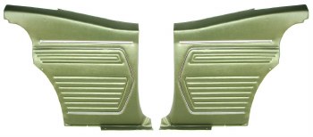 1969 Camaro Coupe Standard Interior  OE Style Rear Side Panels  Dark Green