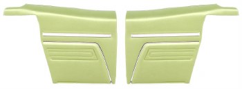 1969 Camaro Convertible Standard Interior  OE Style Rear Side Panels  Moss Green