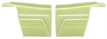 1969 Camaro Convertible Standard Interior  OE Style Rear Side Panels  Moss Green