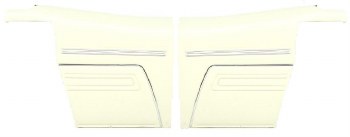 1969 Camaro Convertible Standard Interior  OE Style Rear Side Panels  White