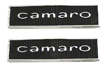 1967 Camaro Standard Interior Door Panel Emblems Pair