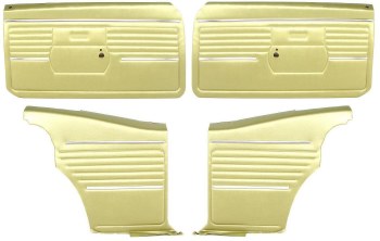 1968 Camaro Coupe Pre-Assembled Front &amp; Rear Door Panel Kit  Ivy Gold