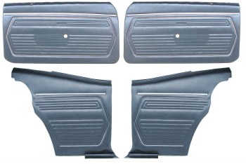 1969 Camaro Coupe Pre-Assembled Front &amp; Rear Door Panel Kit  Dark Blue