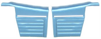 1968 Camaro Convertible Standard Interior  Rear Side Panels  Medium Blue