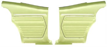 1969 Camaro Coupe Standard Interior Pre-Assembled Rear Side Panels  Moss Green