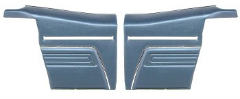 1969 Camaro Convertible Standard Interior  Rear Side Panels  Dark Blue