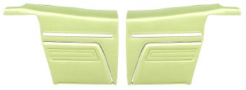 1969 Camaro Convertible Standard Interior  Rear Side Panels  Moss Green