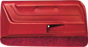 1968 1969 Camaro &amp; Firebird Deluxe Interior Door Panels OE Quality Pair Red