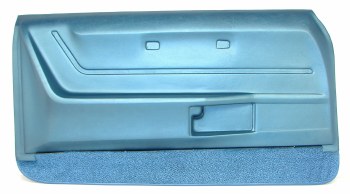 1968 Camaro &amp; Firebird Deluxe Interior Door Panels OE Quality Pair Medium Blue